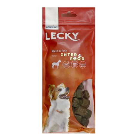 Schweizer - Lecky Klein & Fein - Bocconcini morbidi per cani con cavallo - 175g 1