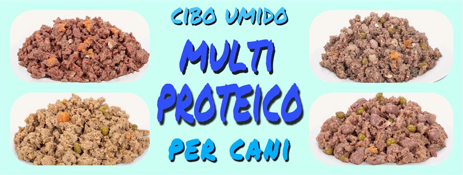 CIBO umido MULTIPROTEICO-SENZA CEREALI per ca