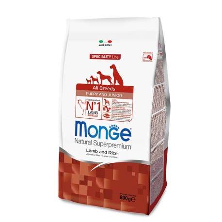 Monge SL All Breeds Puppy & Junior Agnello e Riso - 2,5kg