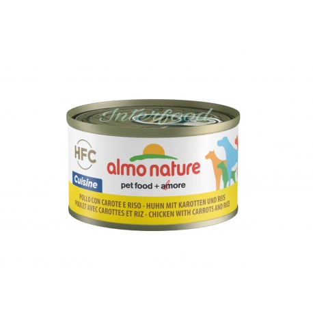 ALMO NATURE HFC Cuisine Pollo con carote e riso 95g 1